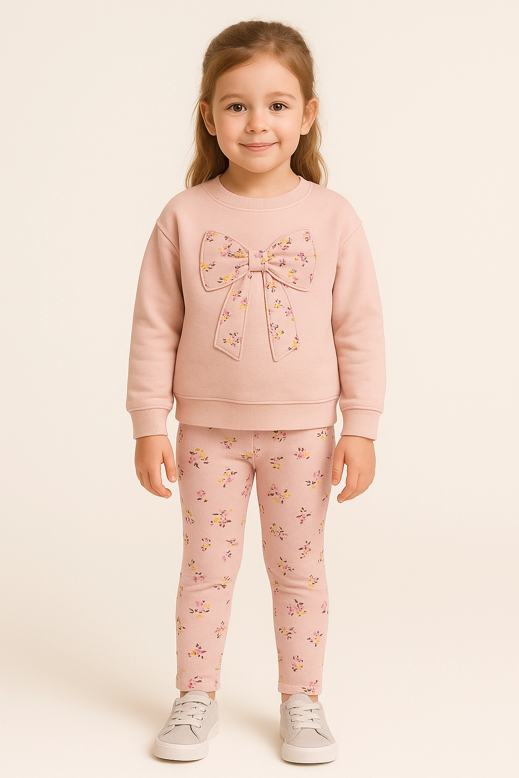 Dětská souprava s mašlí dvou dílná 