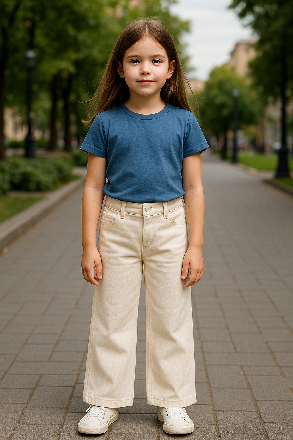 Dětské široké džíny pro holky 