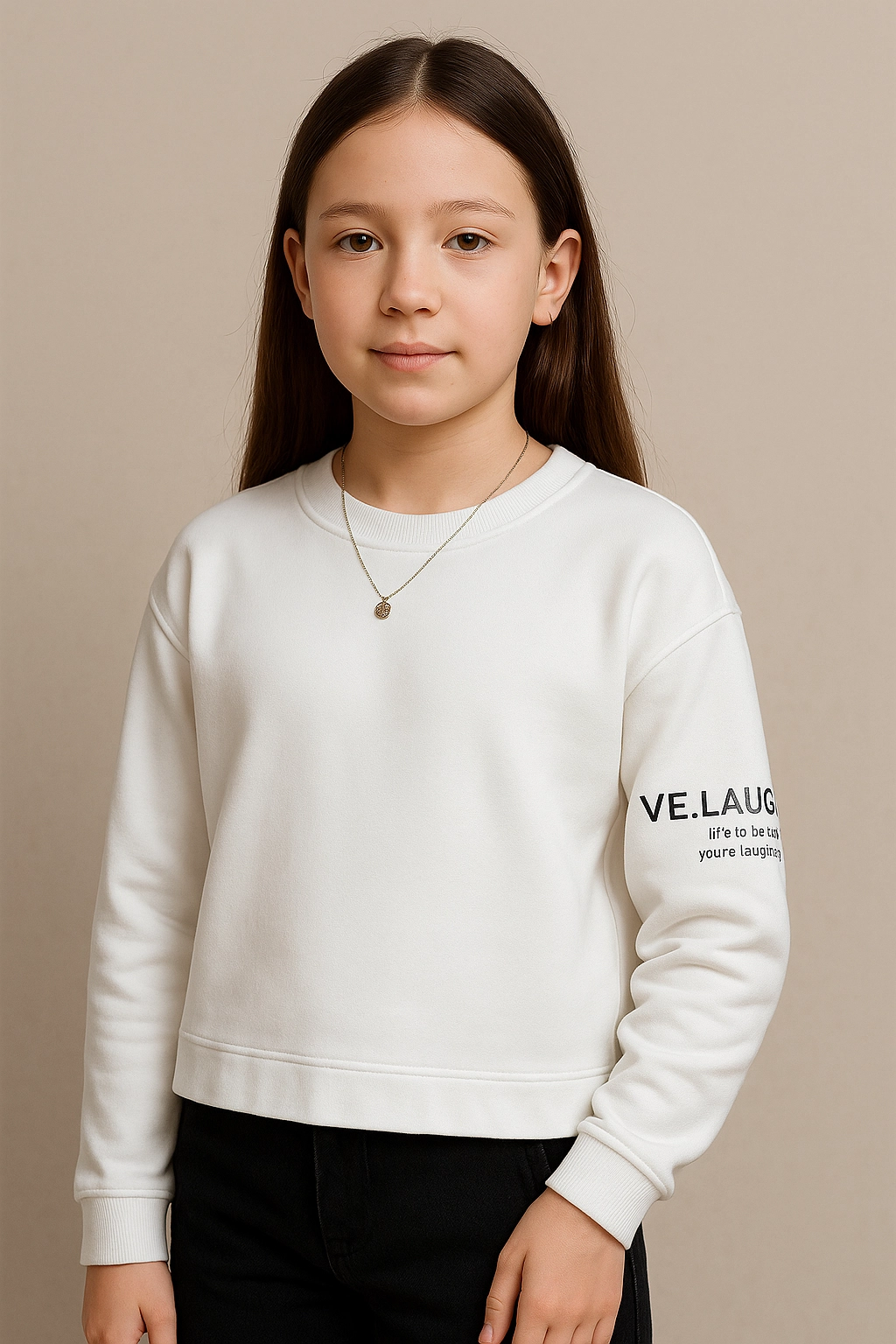 Dívčí mikina bílá 