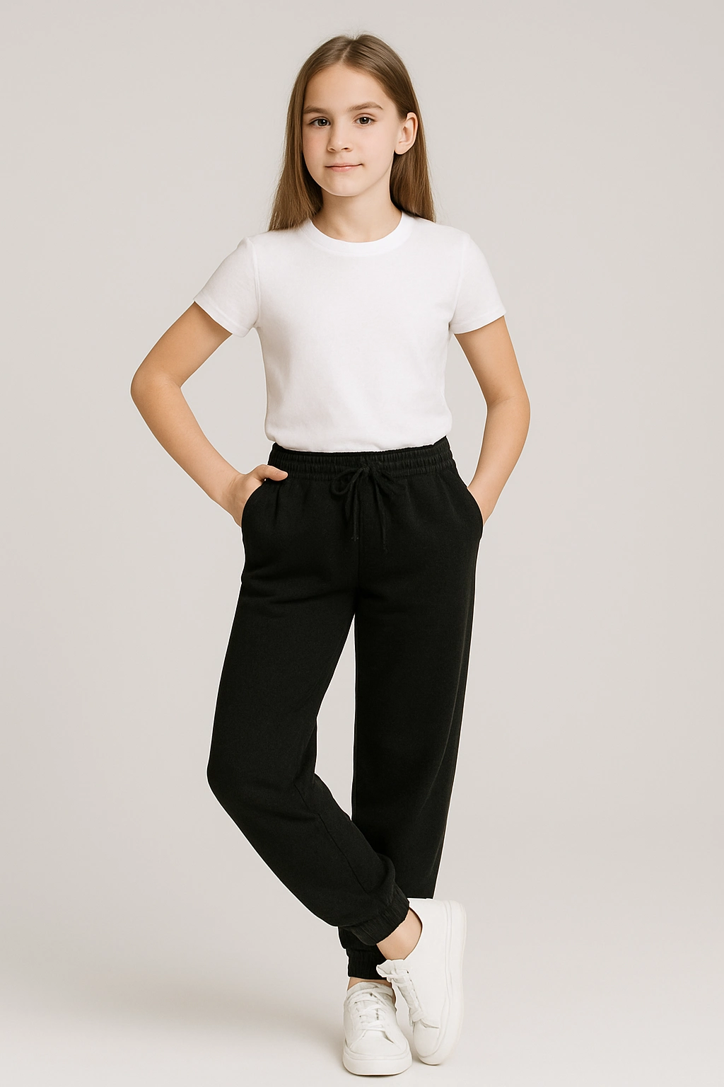 Dívčí tepláky černé 