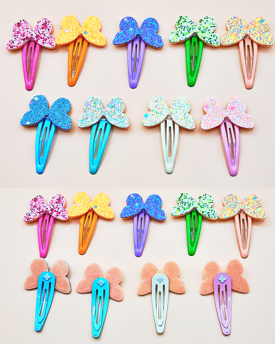 Sponky do vlasů s motýlkem 