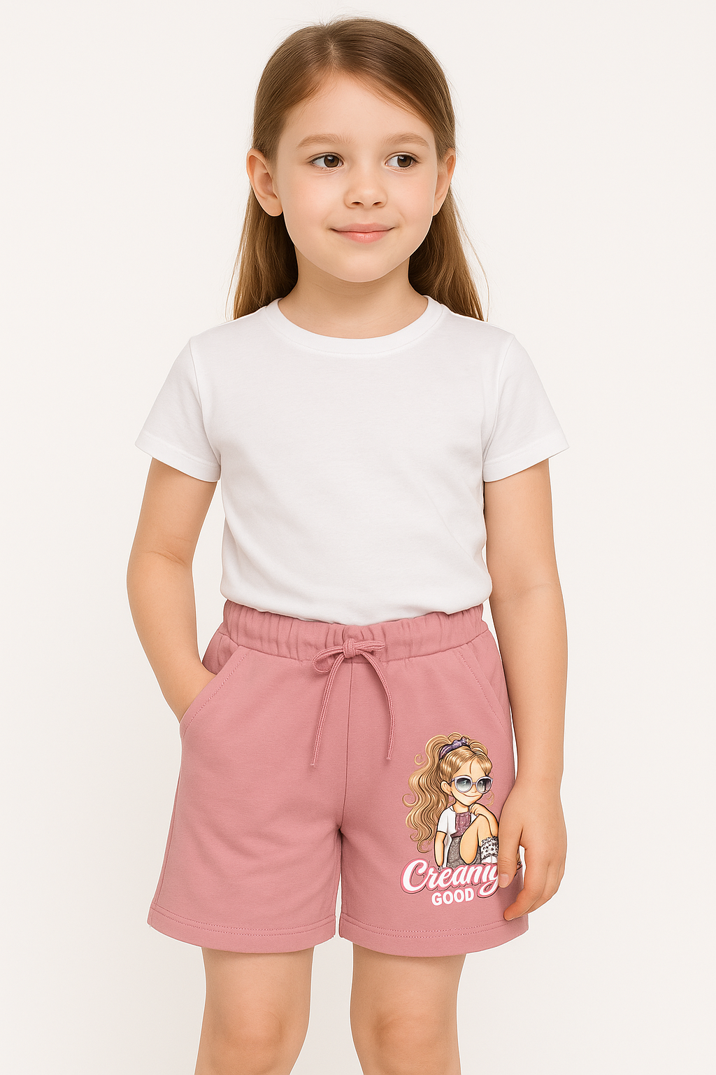 Dívčí kraťasy s potiskem 