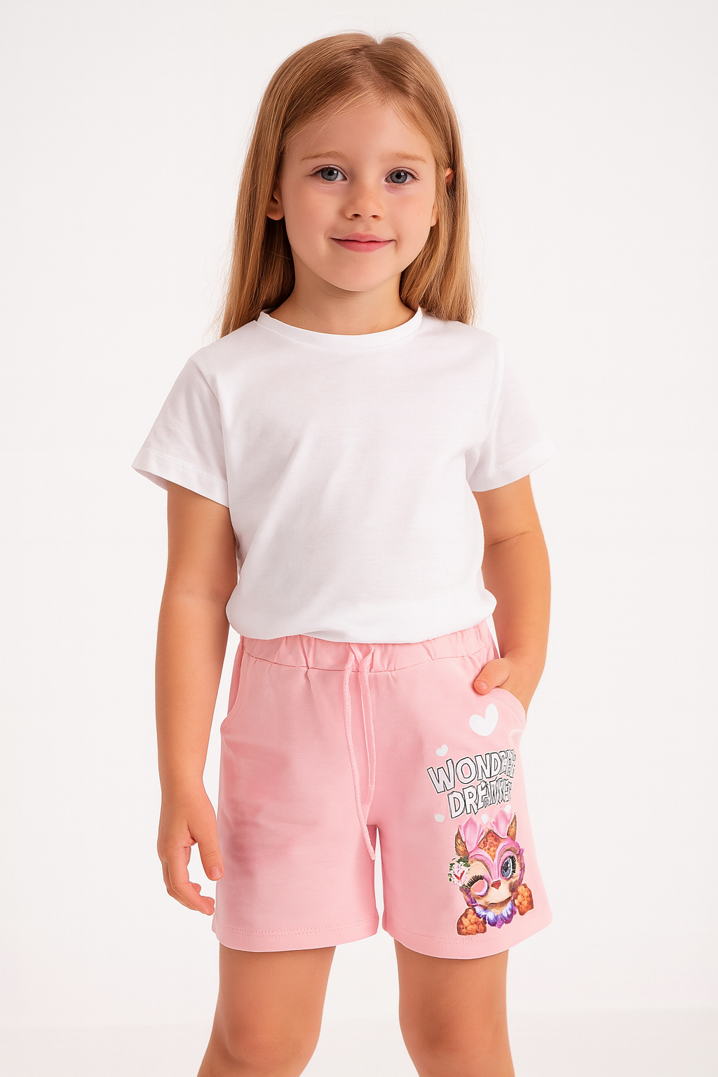 Dívčí kraťasy s potiskem 