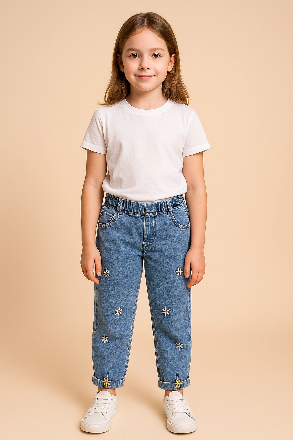 Dívčí džíny tenké z lehké látky 