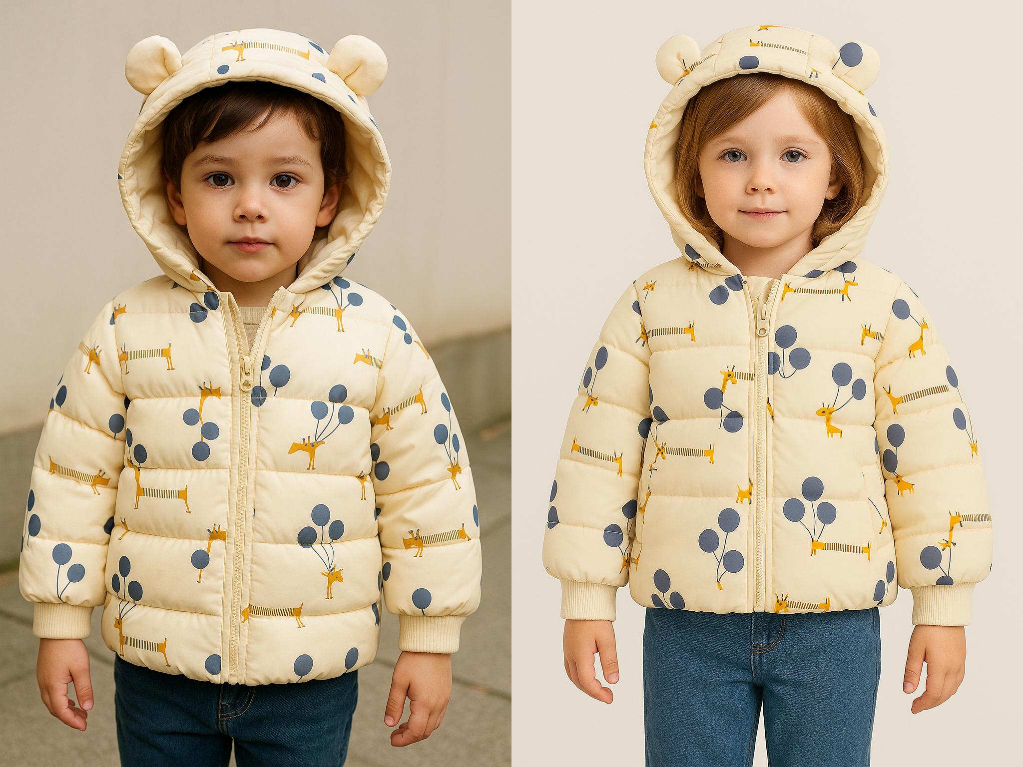 Dětská zimní bunda pro chlapce a dívky 