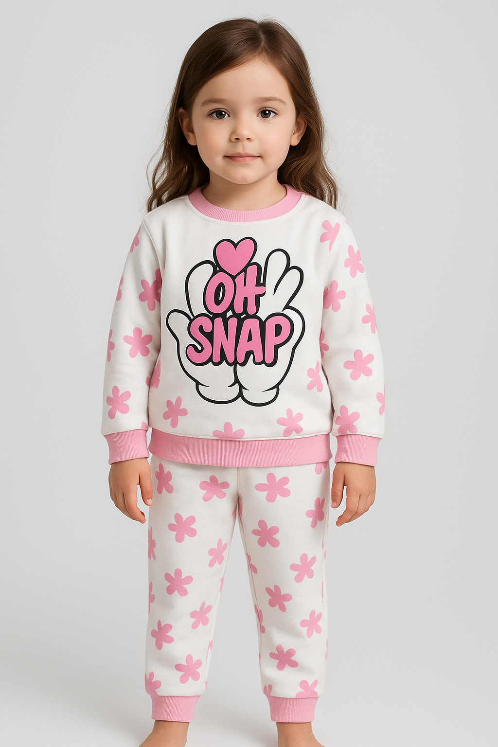 Dívčí bavlněné pyžamo s potiskem 