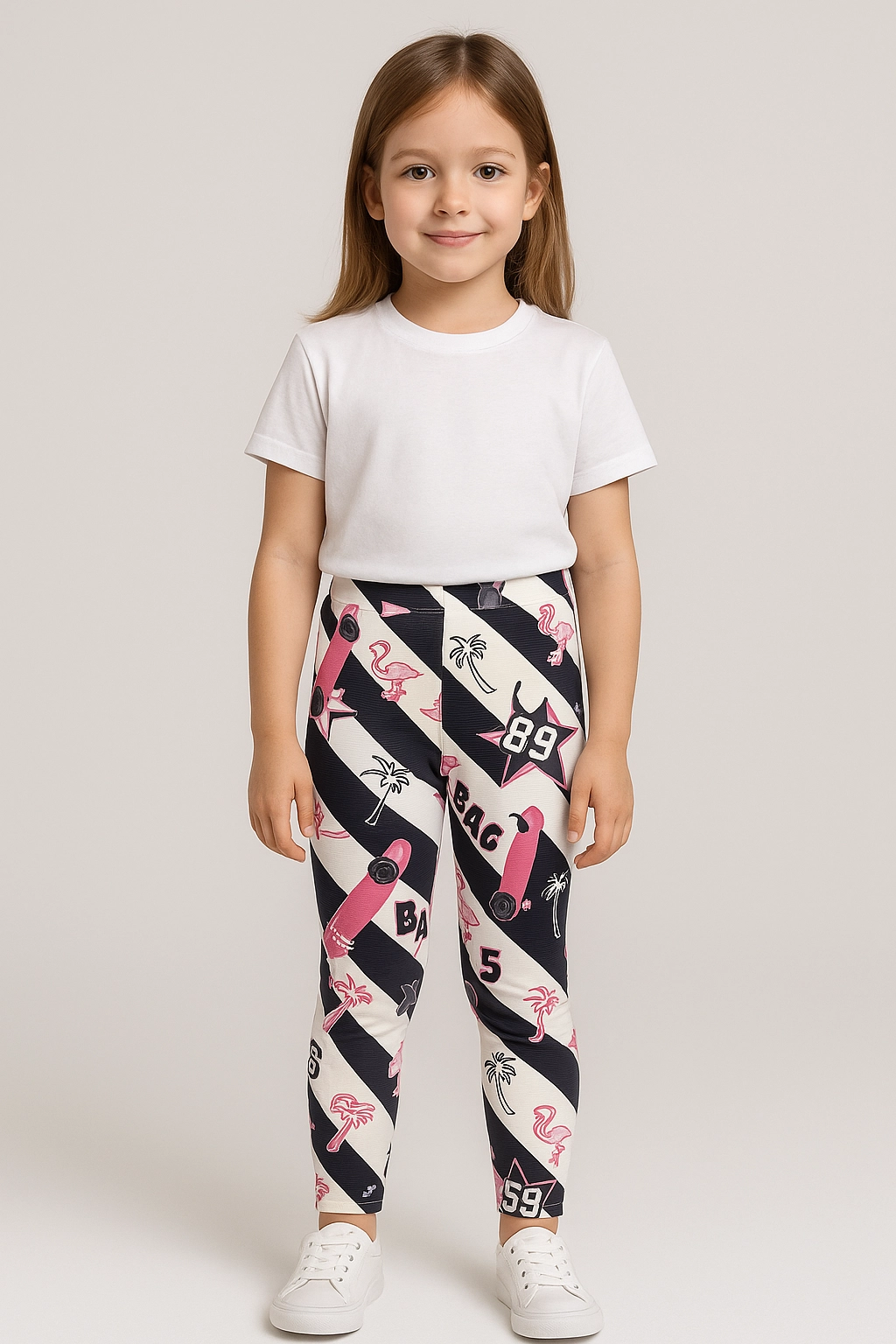 Dívčí legíny s potiskem 