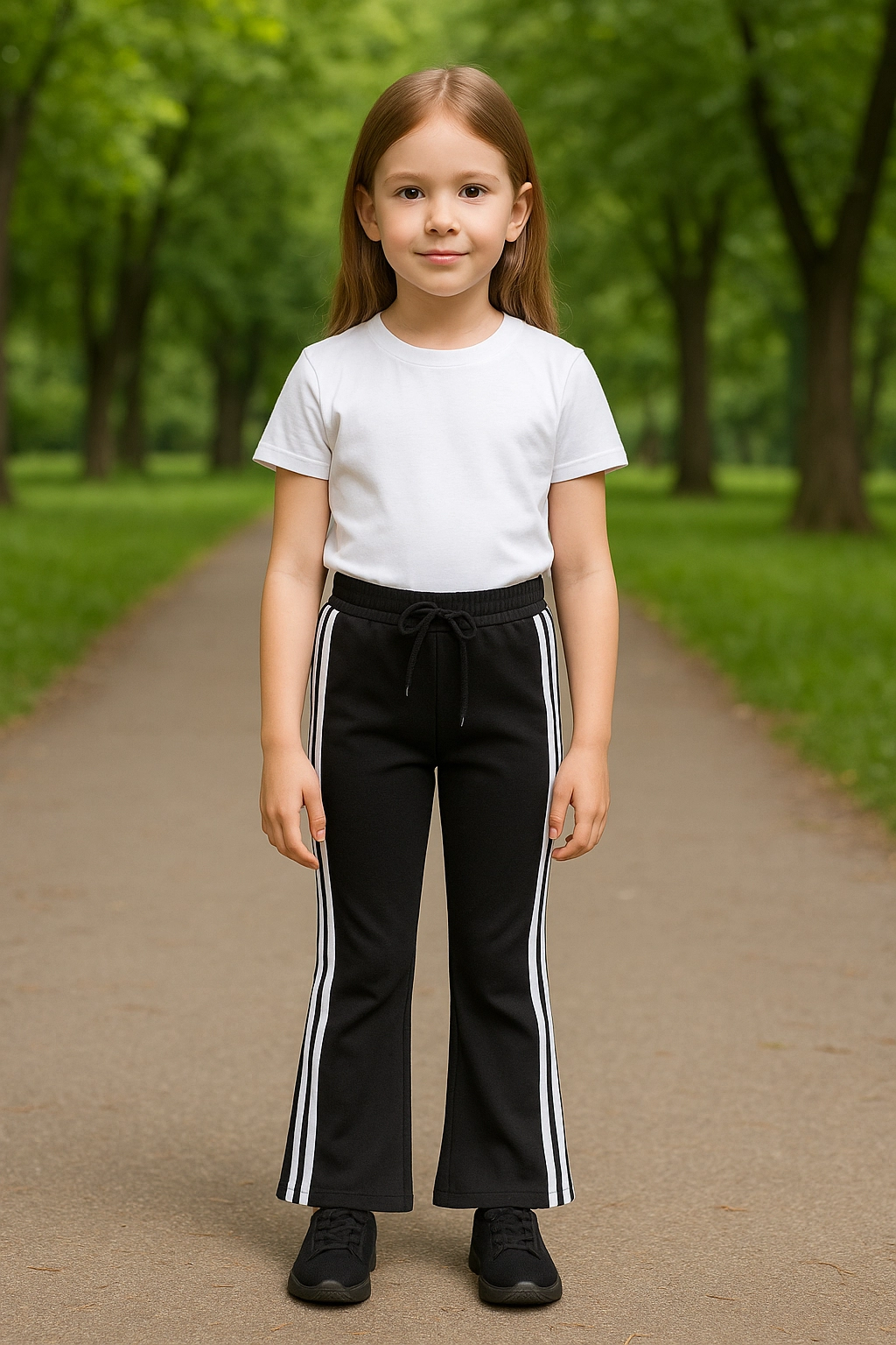 Dívčí zvonové tepláky 