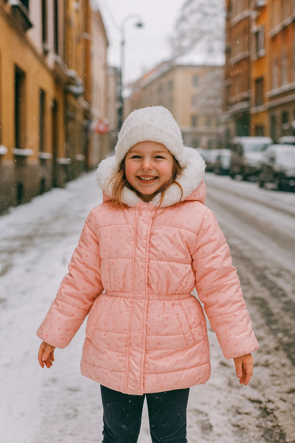 Divči prošívaná zimní bunda 