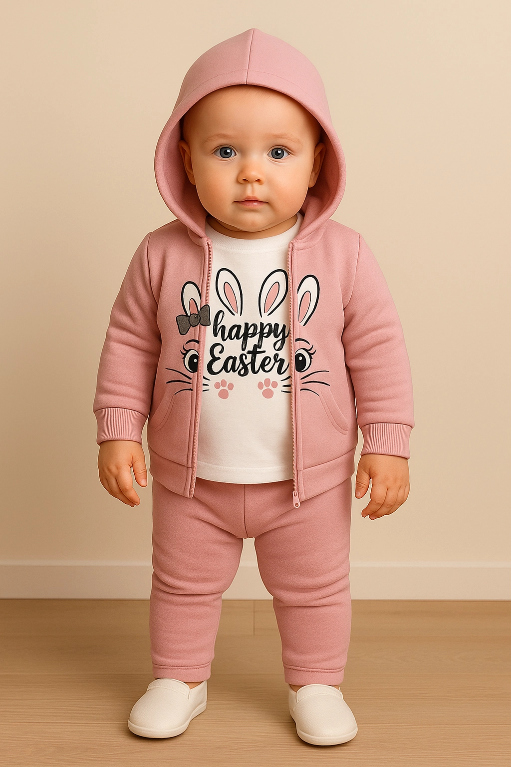 Dívčí tepláková souprava s fleecem 3 dílna 