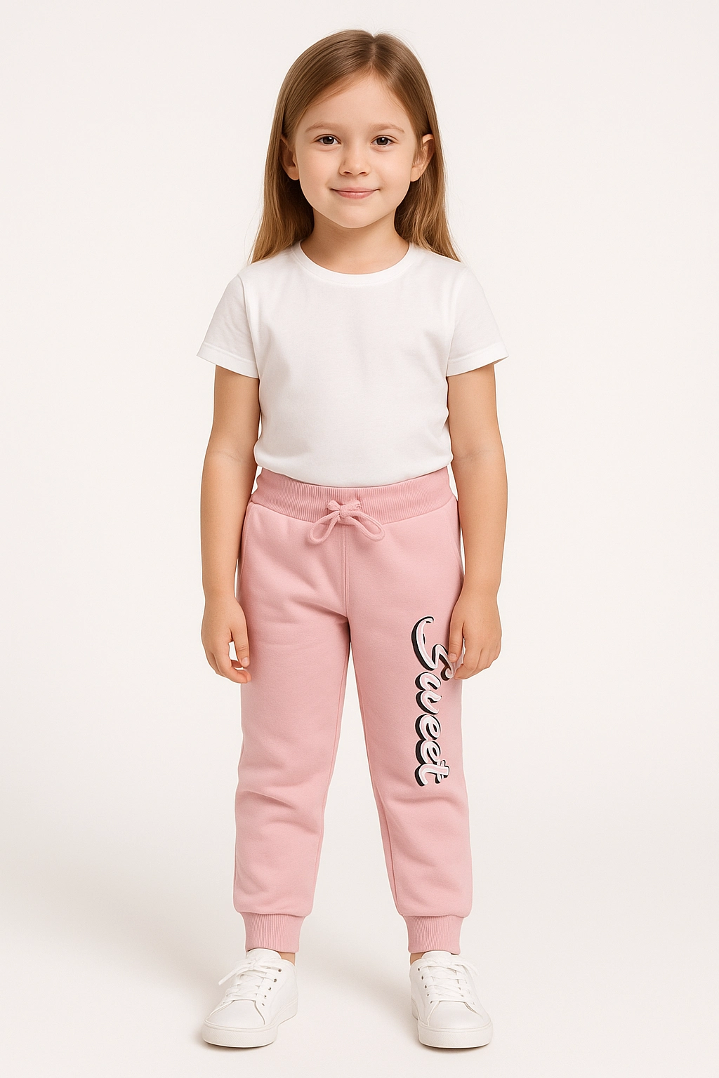 Dívčí Tepláková souprava s fleecem a potiskem 