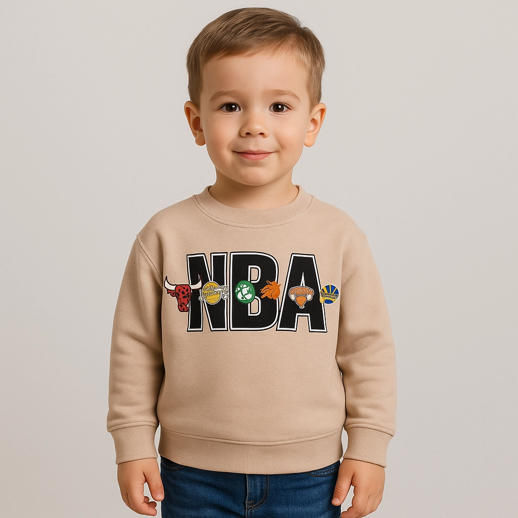 Chlapecká mikina s fleecem a potiskem 