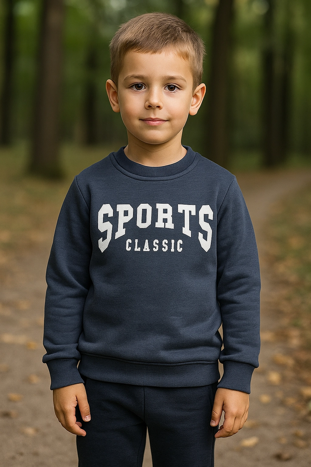 Chlapecká mikina s fleecem a potiskem 