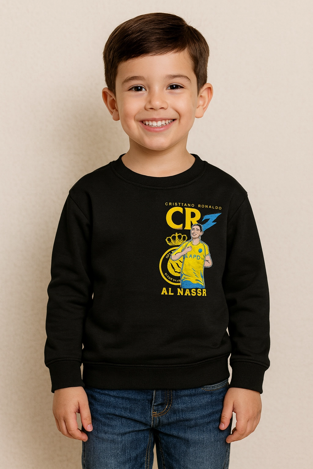 Chlapecká mikina fleecem a potiskem Ronaldem