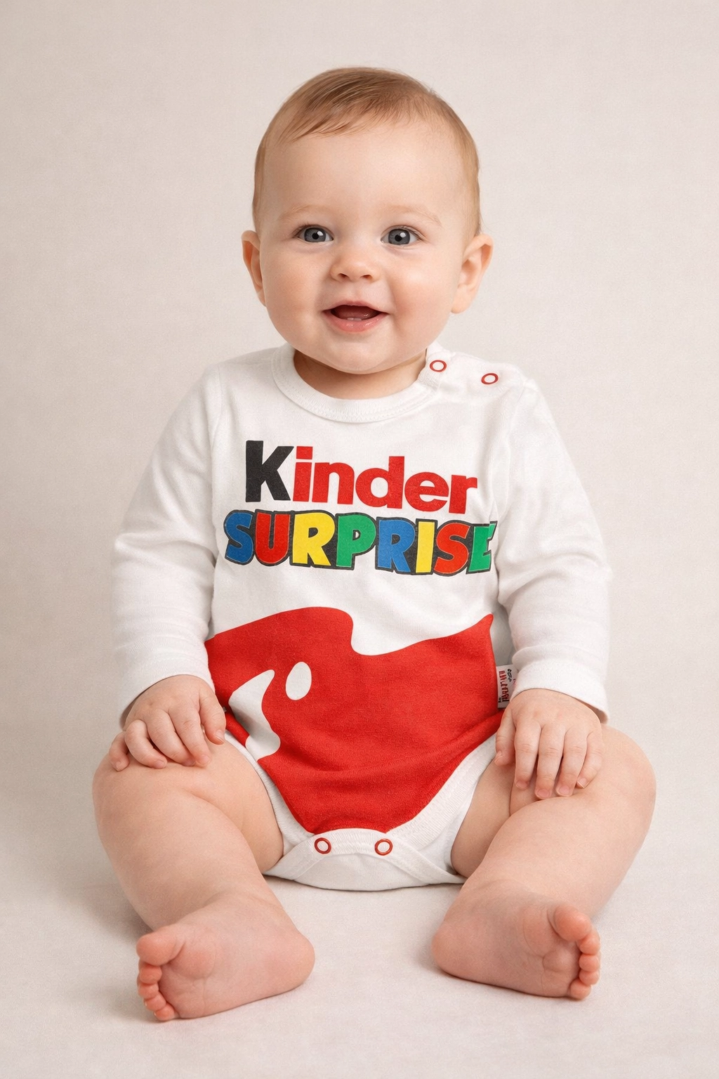 Bavlněné body veselým potiskem Kinder Surprise