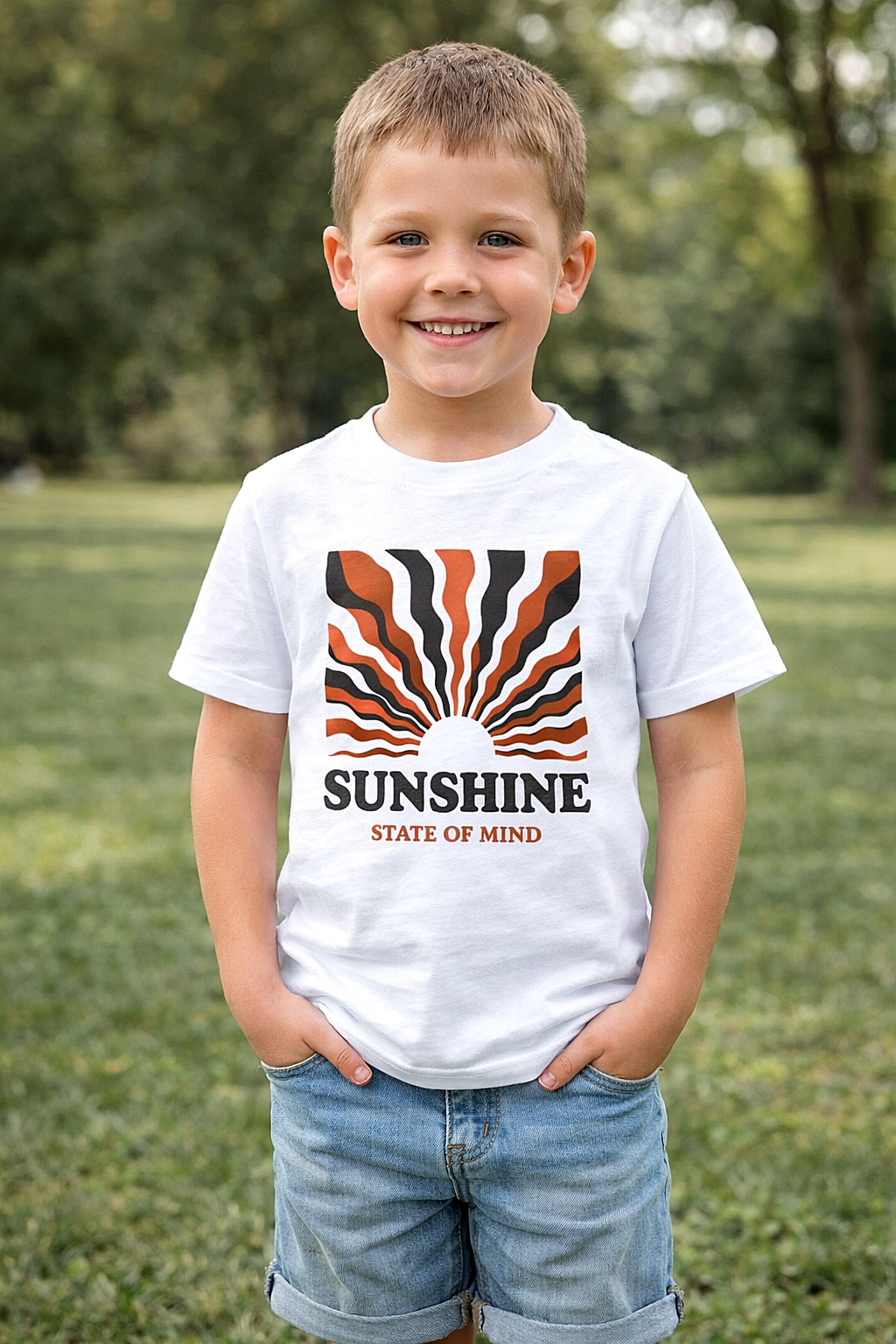 Chlapecké bavlněné tričko v bílé 