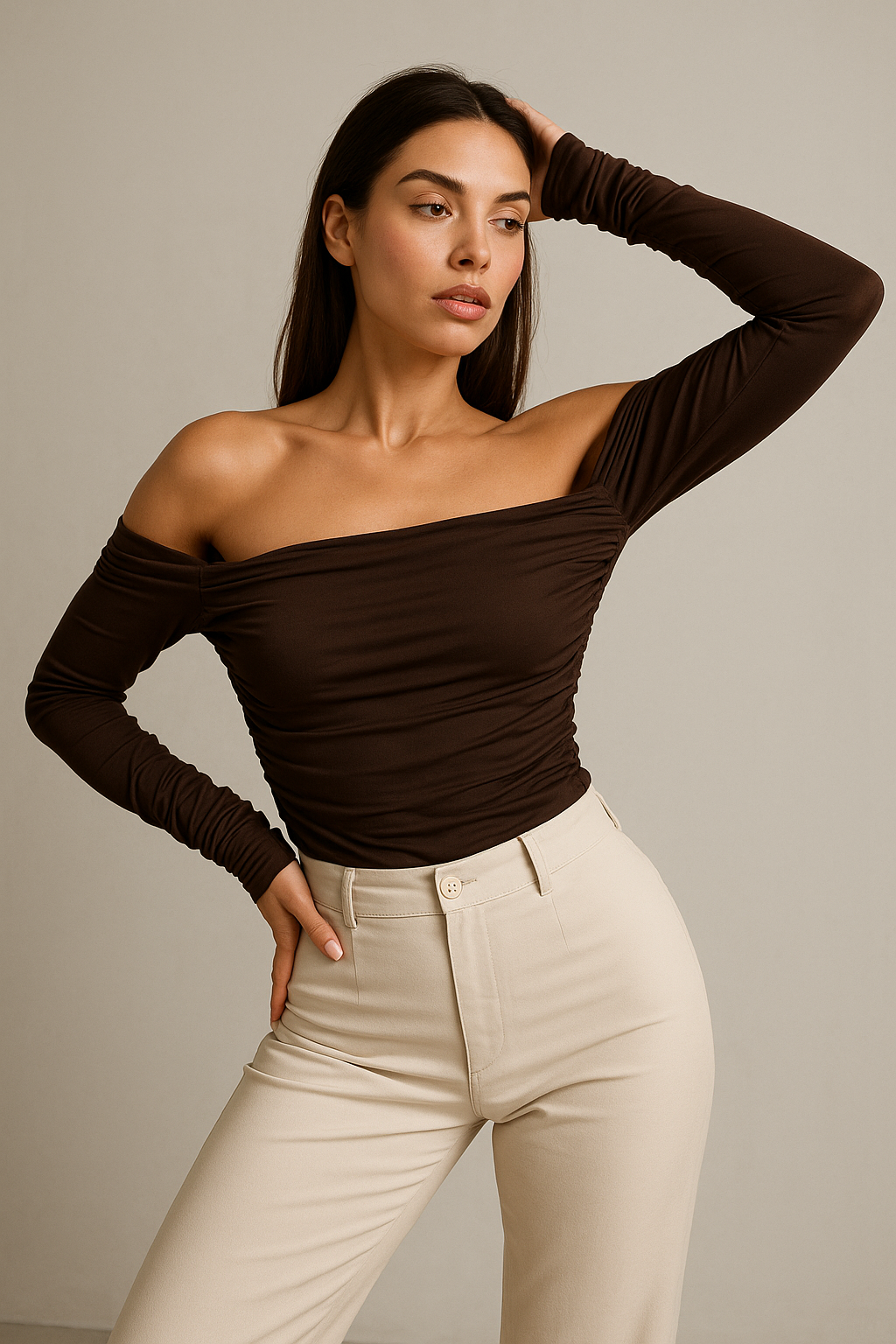  Halenka s odhalenými rameny