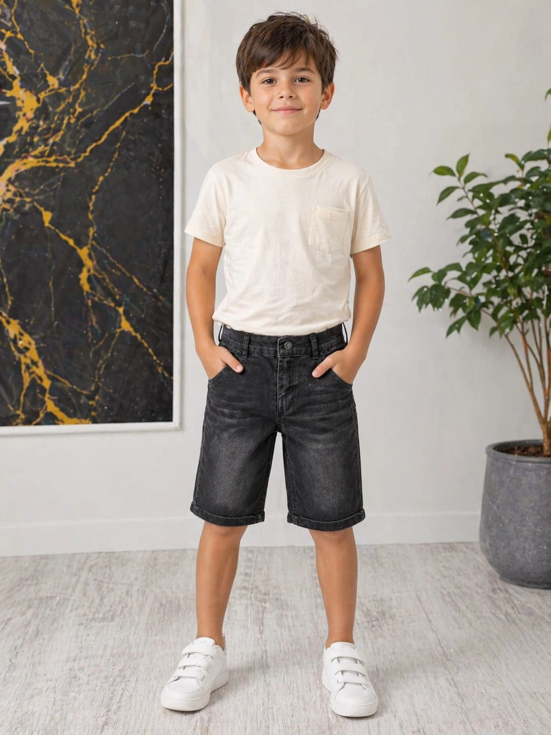 Chlapecké džínové kraťasy