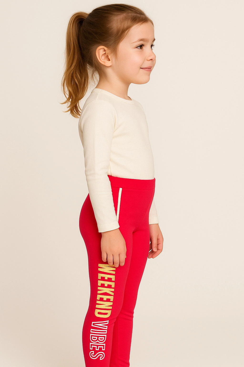 Dívčí legíny s potiskem 