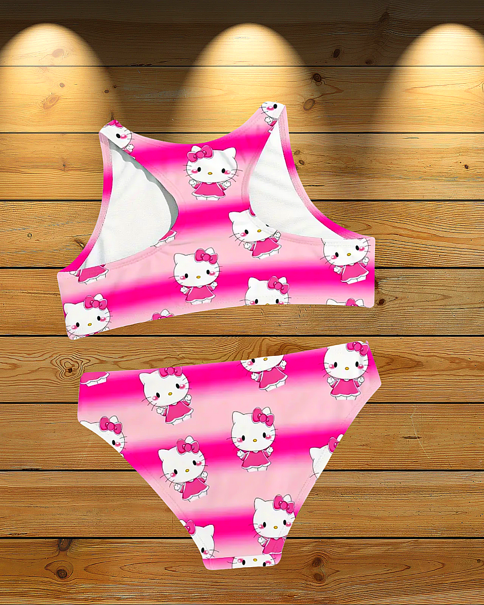 Dívčí plavky Dvoudílné s potiskem 