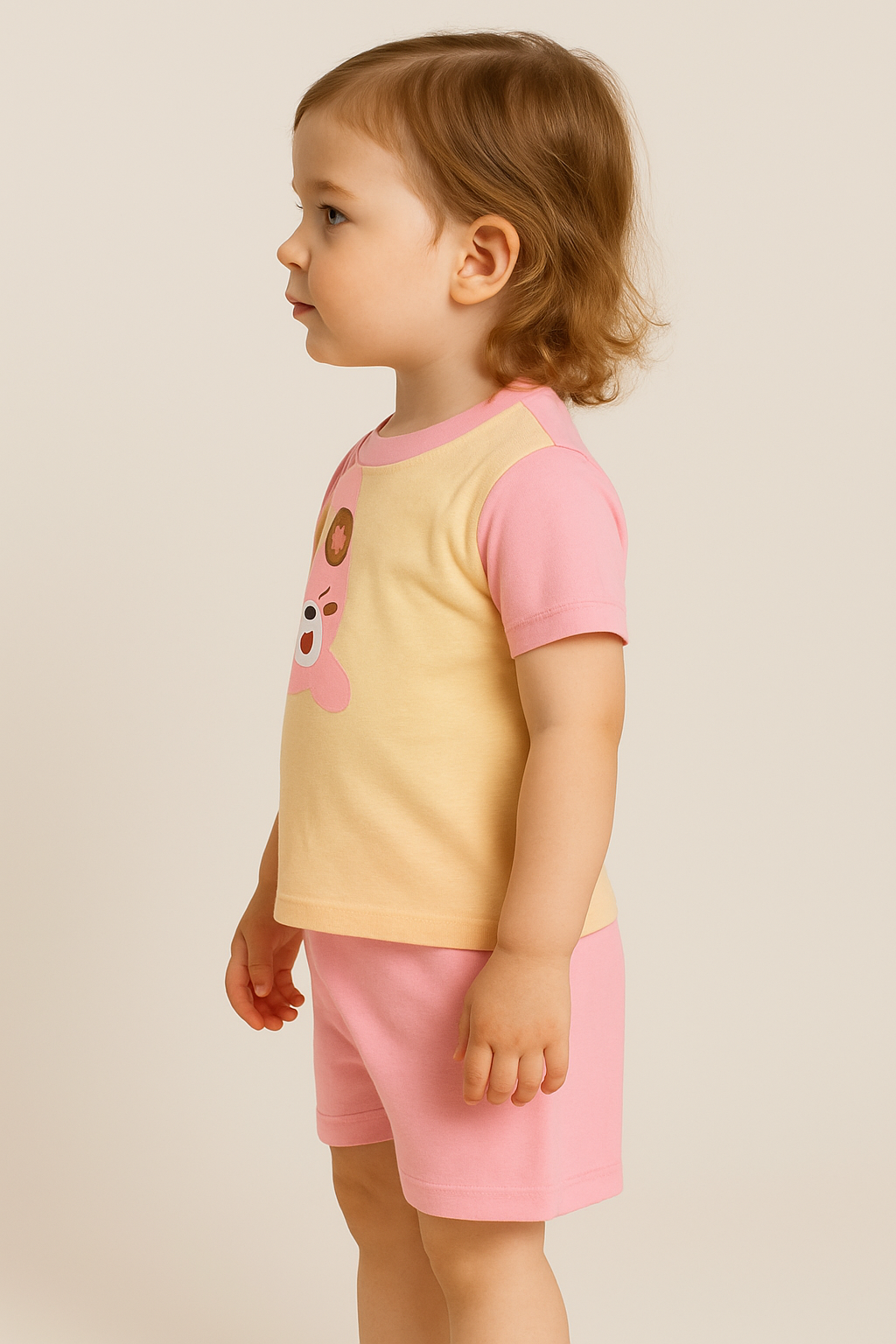 Letní Souprava pro miminka-dívčí tričko+kraťasy 