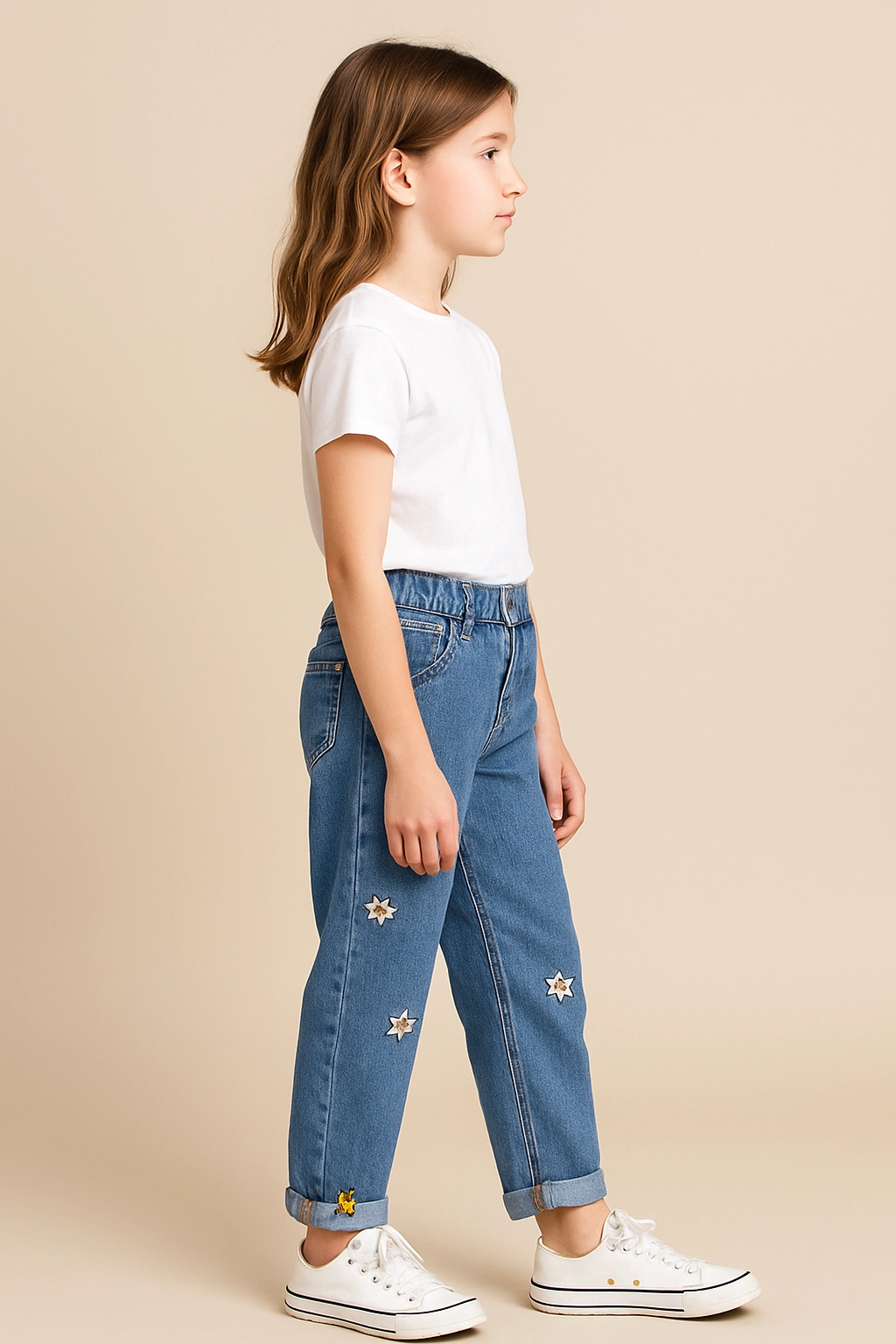 Dívčí džíny tenké z lehké látky 