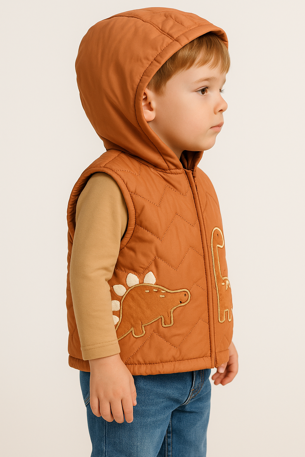 Chlapecká vesta s potiskem pro miminka 