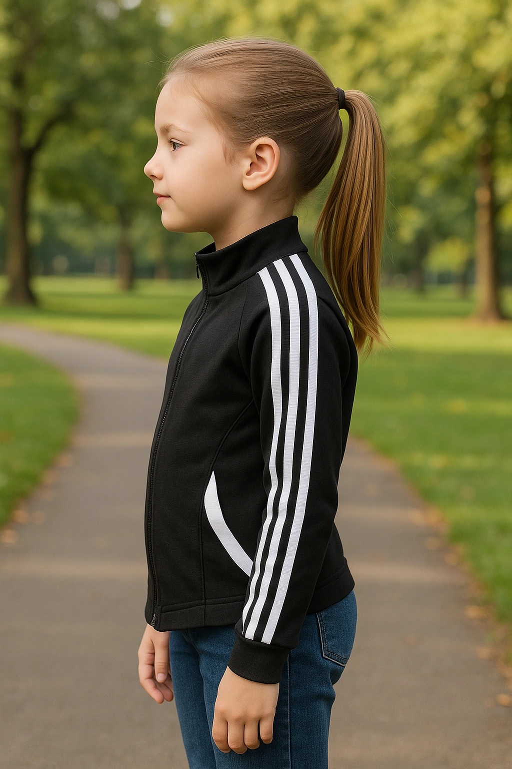 Dívčí sportovní krátká mikina 