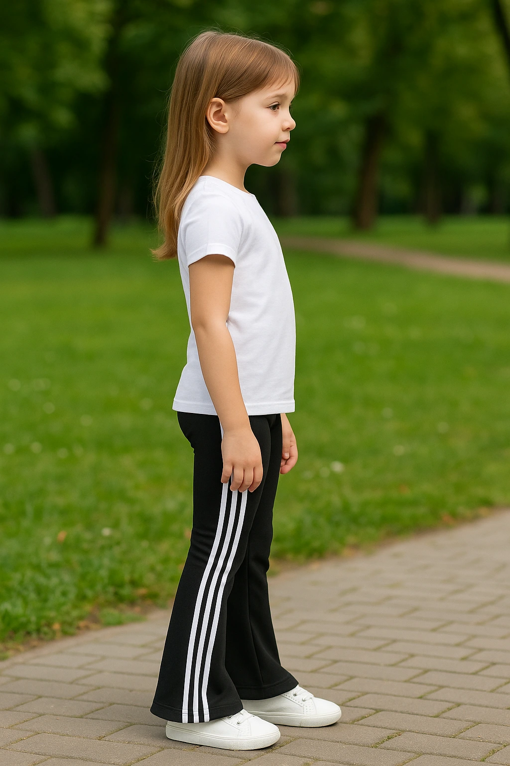 Dívčí zvonové tepláky 