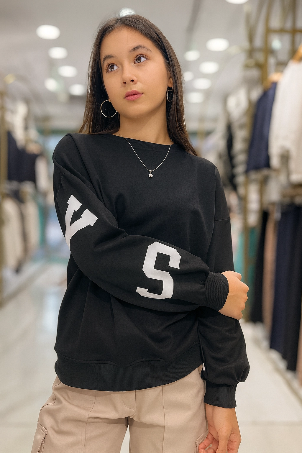 Dívčí mikina volná 