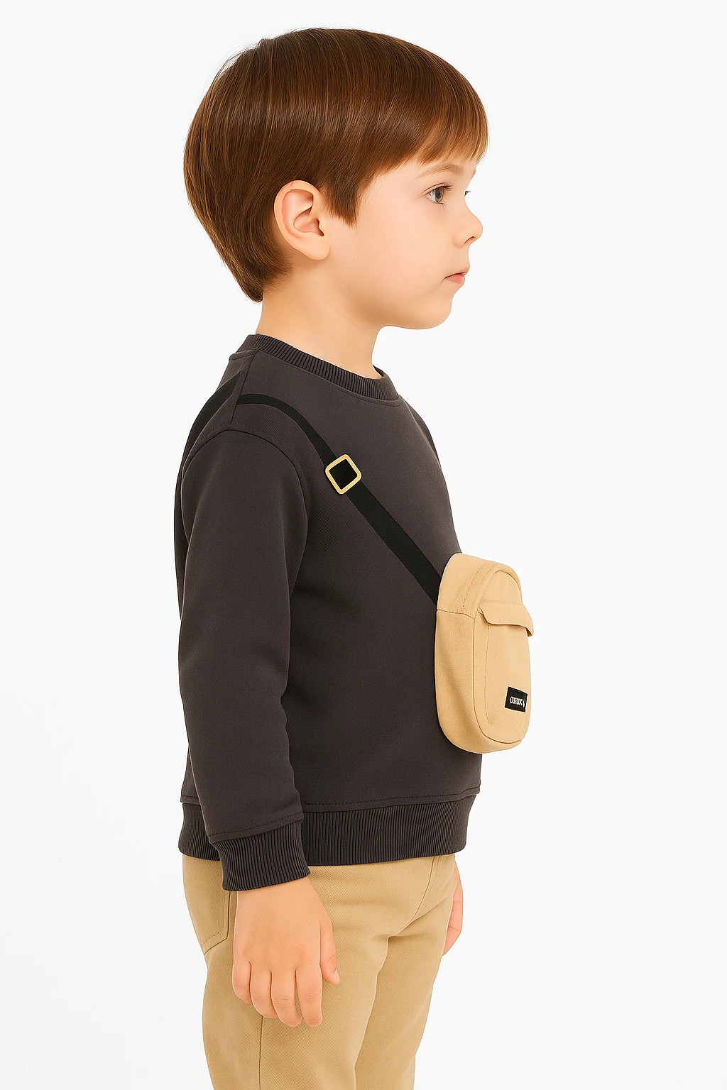 Chlapecká mikina s neodnímatelnou brašnou