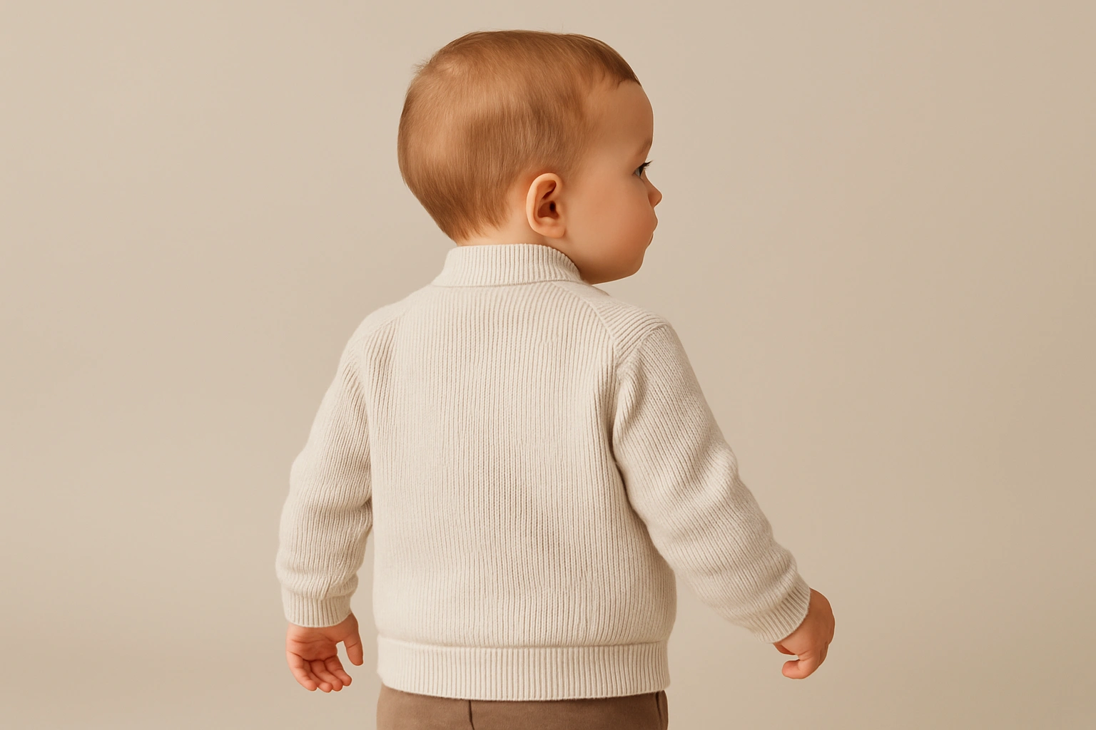 Roztomilá mikina pro miminka v krémové barvě 