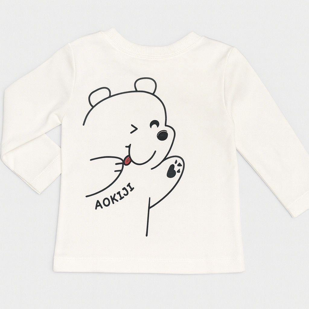 Bavlněná lehká mikina pro miminka s potiskem 