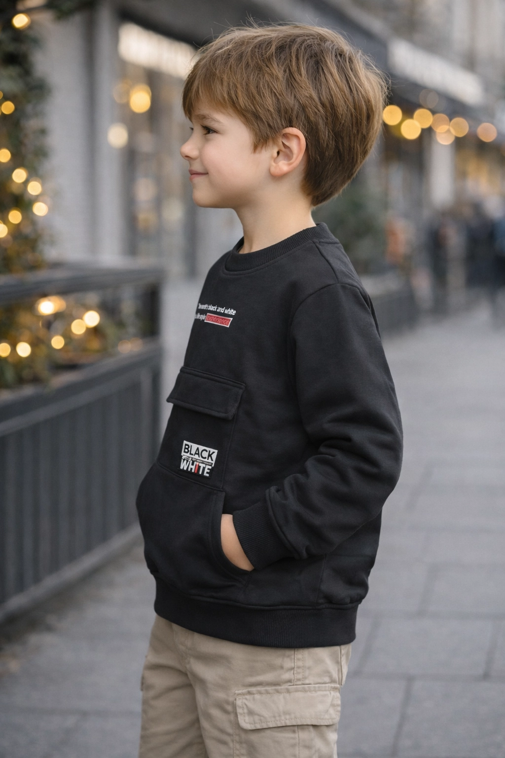 Chlapecká mikina s fleecem 