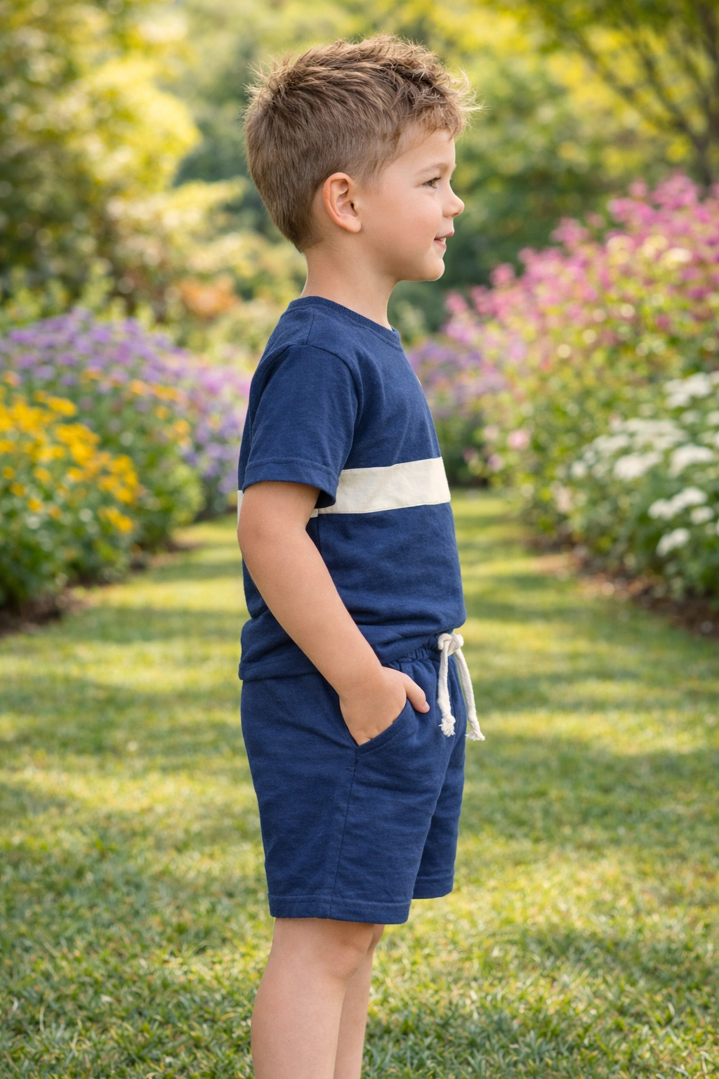 Chlapecká letní souprava Tričko+kraťasy 