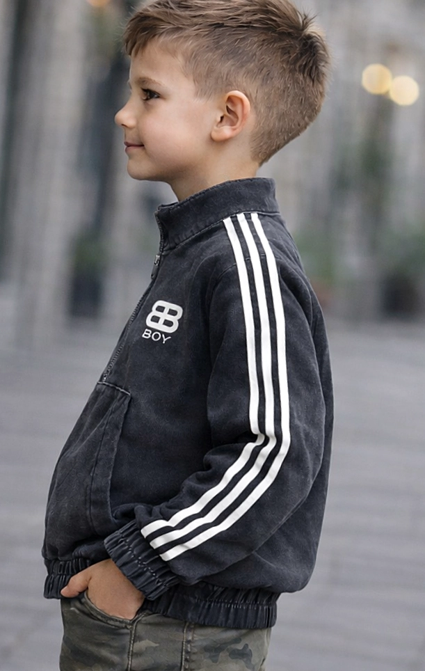 Chlapecká módní džínová mikina 