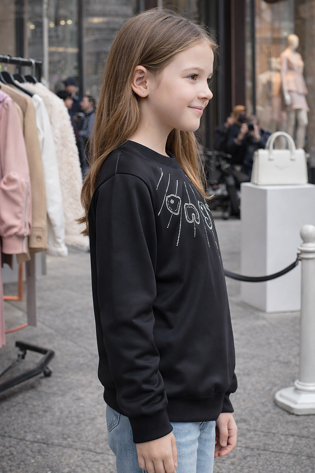 Dívčí mikina s dlouhým rukávem 