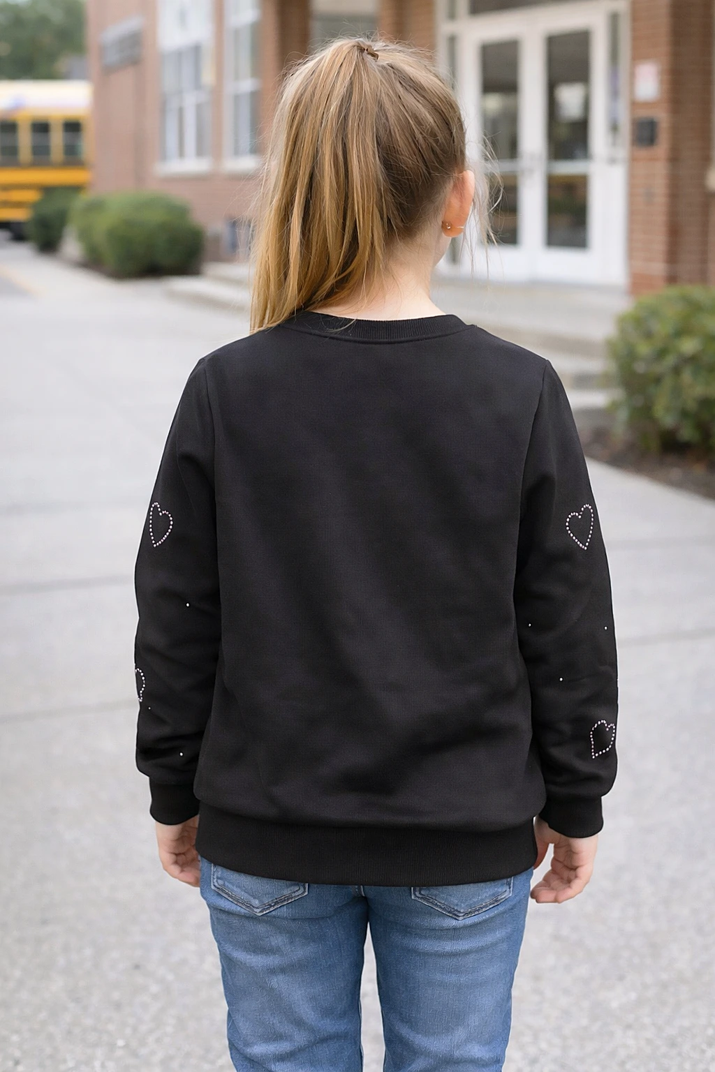 Dívčí mikina s kamínky