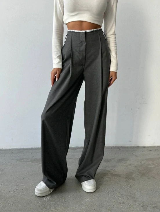 Dámské široké kalhoty 