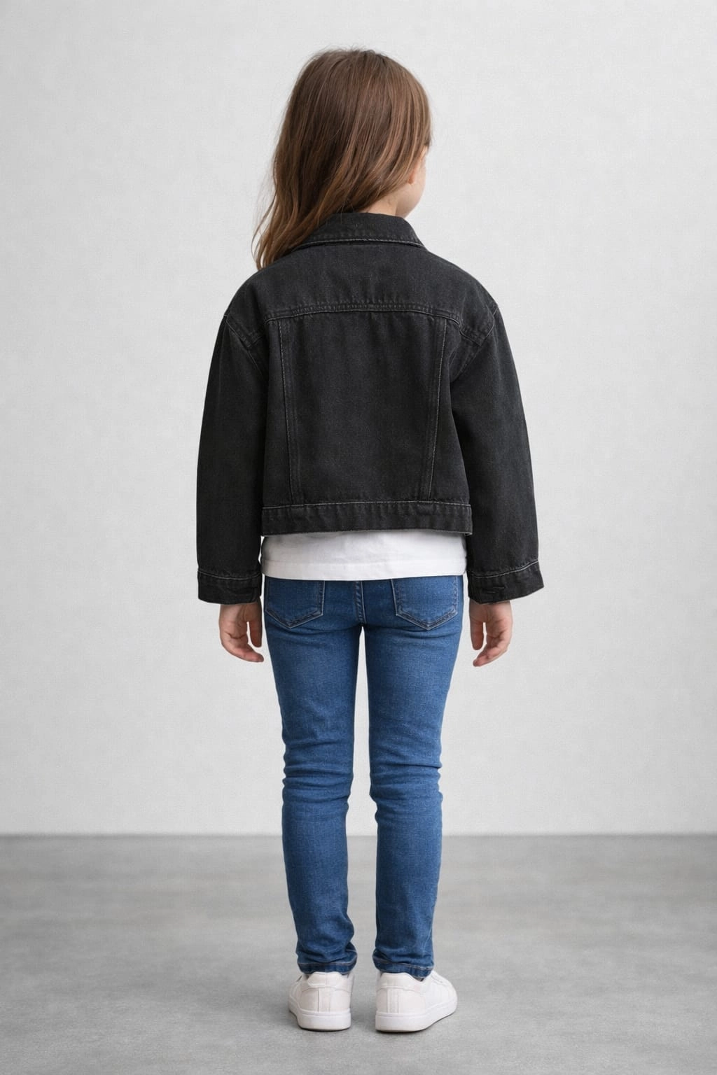 Dívčí džínová bunda s kamínky