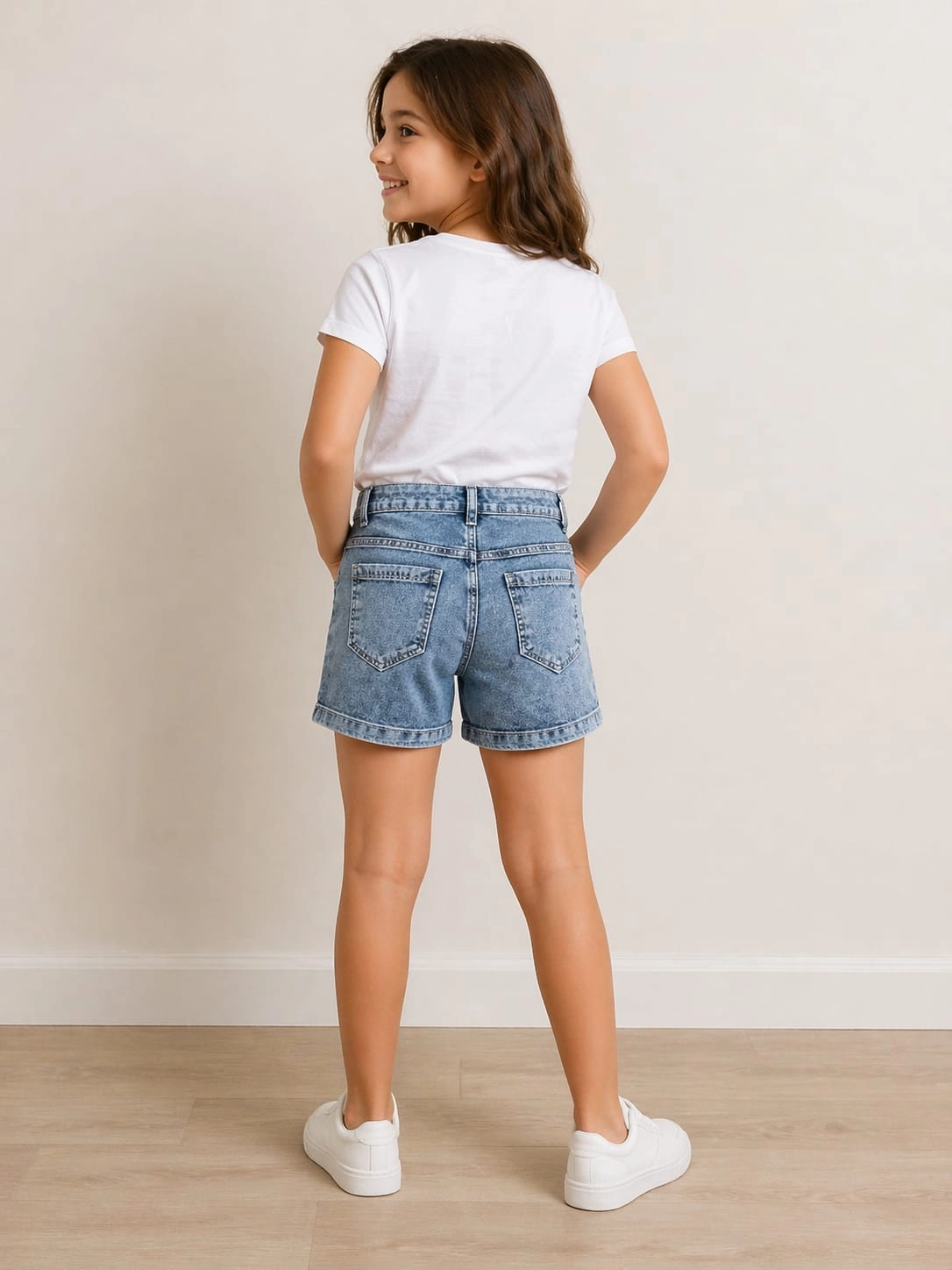 Džínové šortky s kamínky