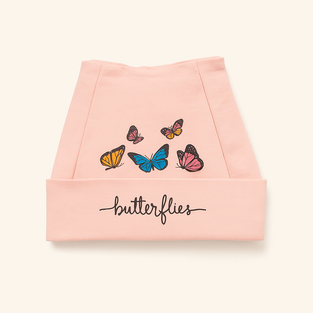 Dívčí čepice s potiskem 3-9 měsíc 