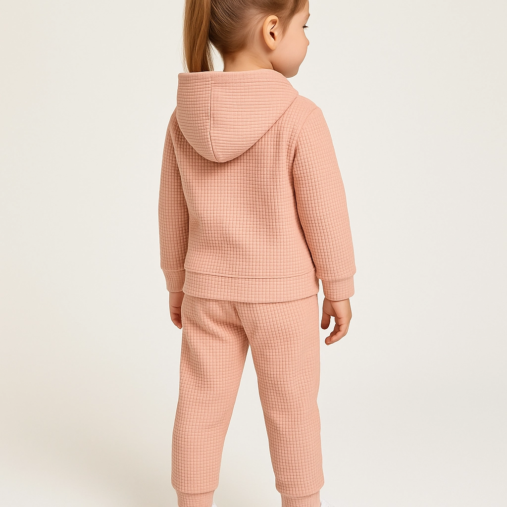 Tepláková souprava s potiskem a kapucí 