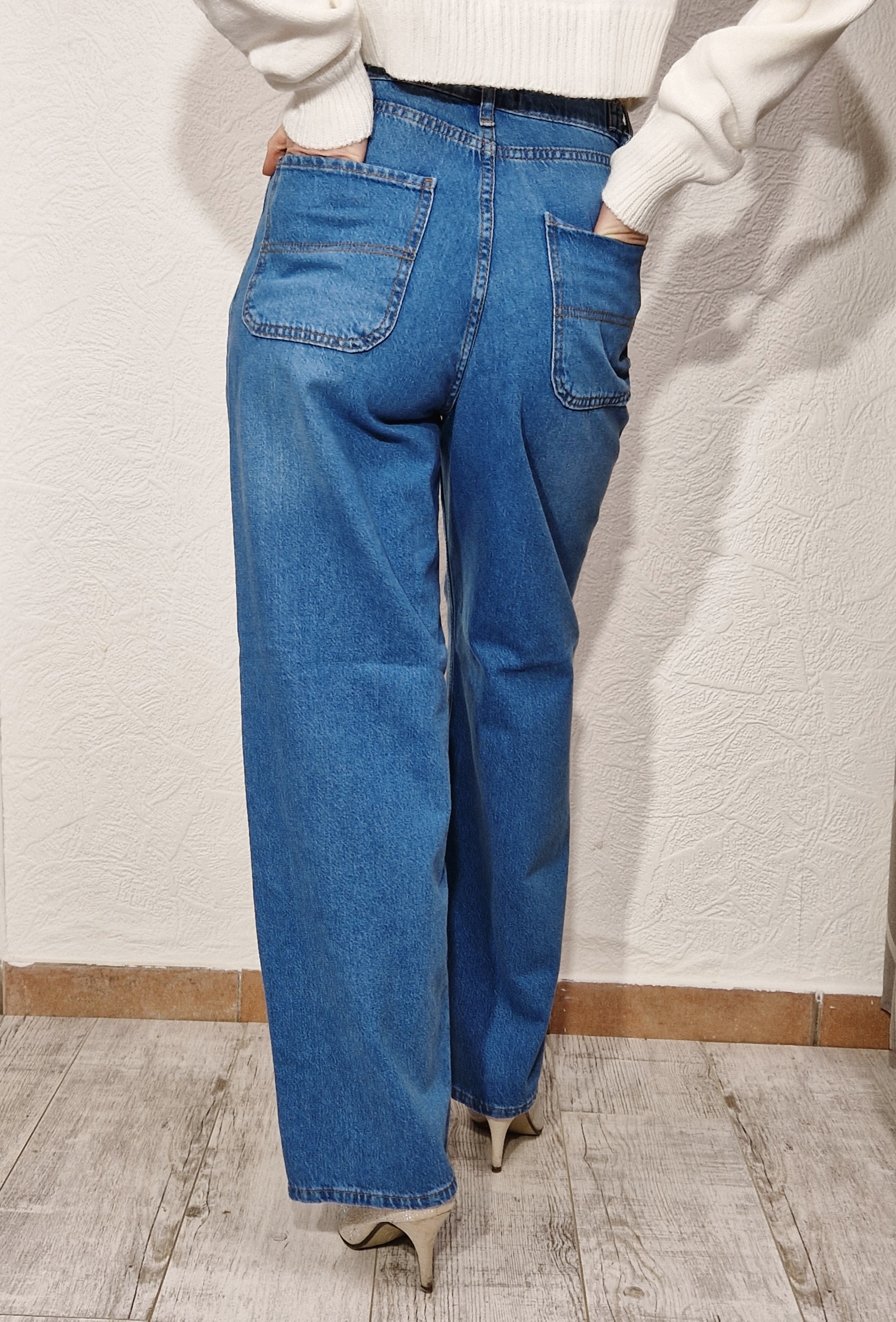 Dámské džíny široké nohavice