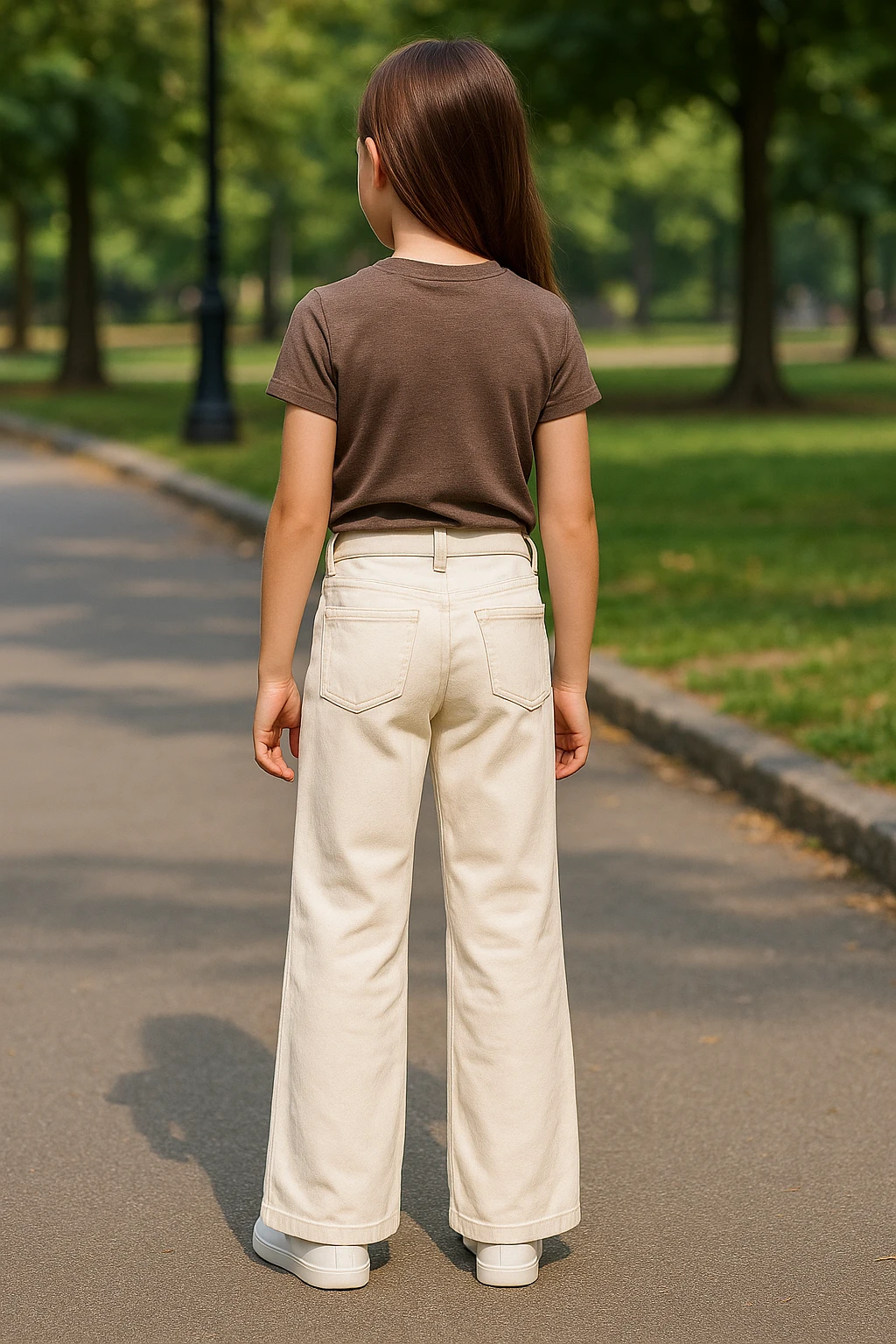 Dětské široké džíny pro holky 