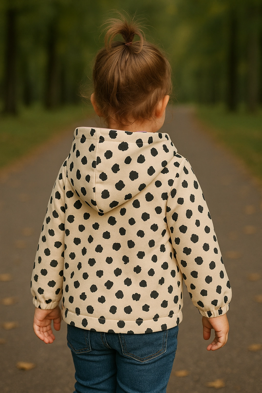 Dívčí mikina se zipem a kapucí 