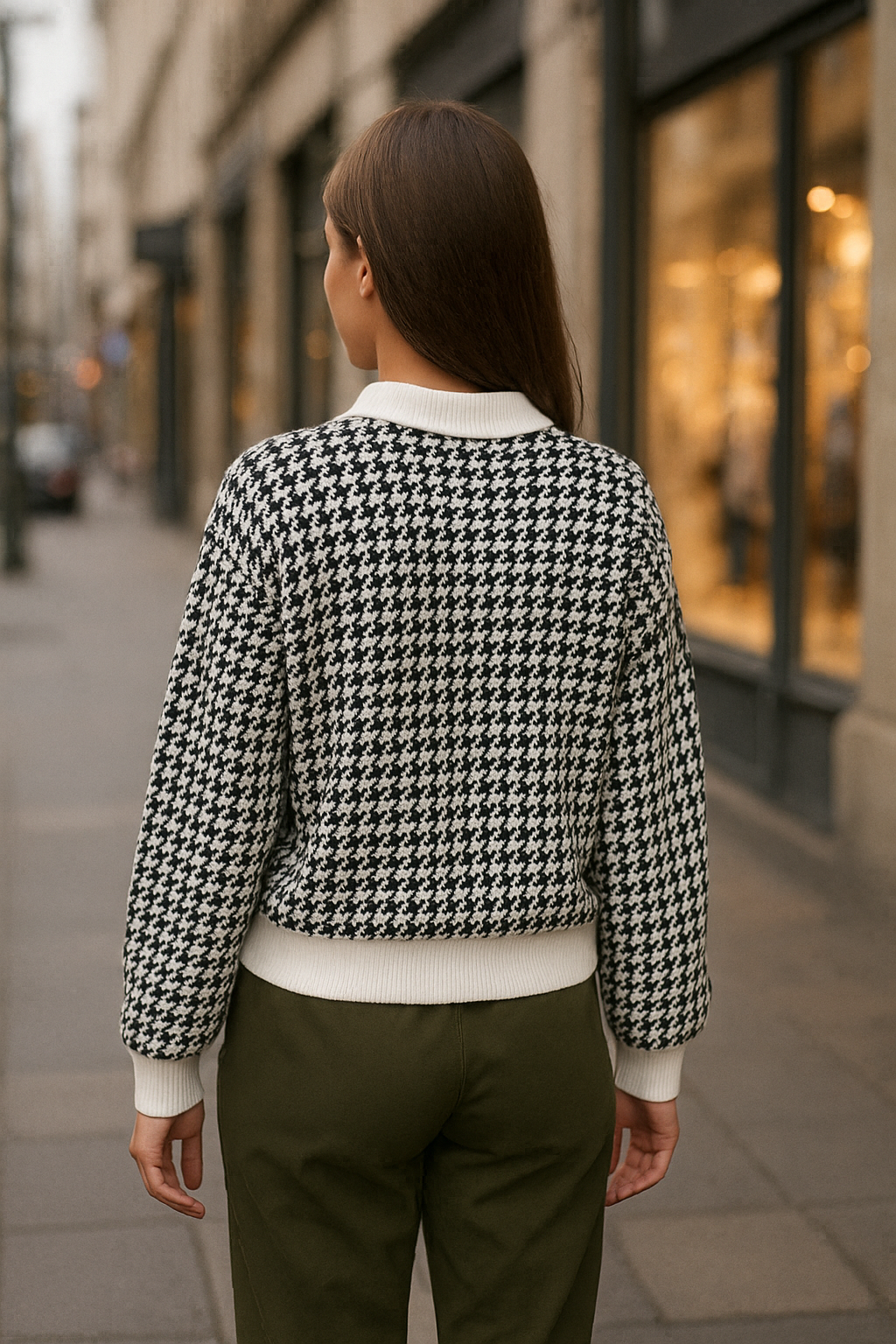 Dámský kontrastní svetr