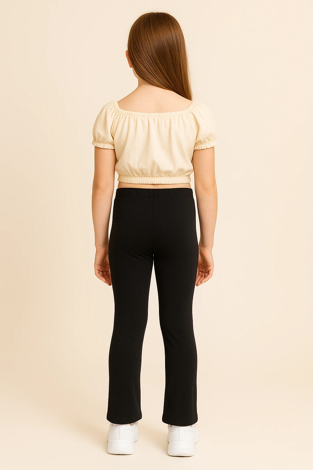 Dívčí široké legíny s rozparkem 