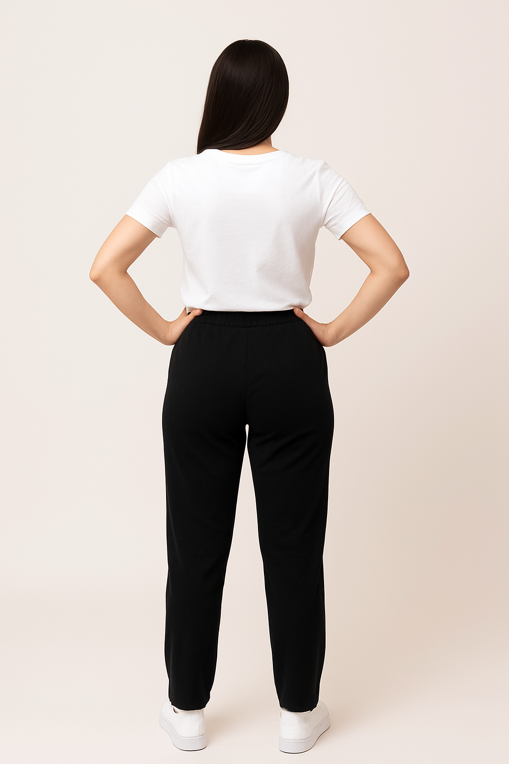 Dámské široké tepláky s lesklým kamínky 