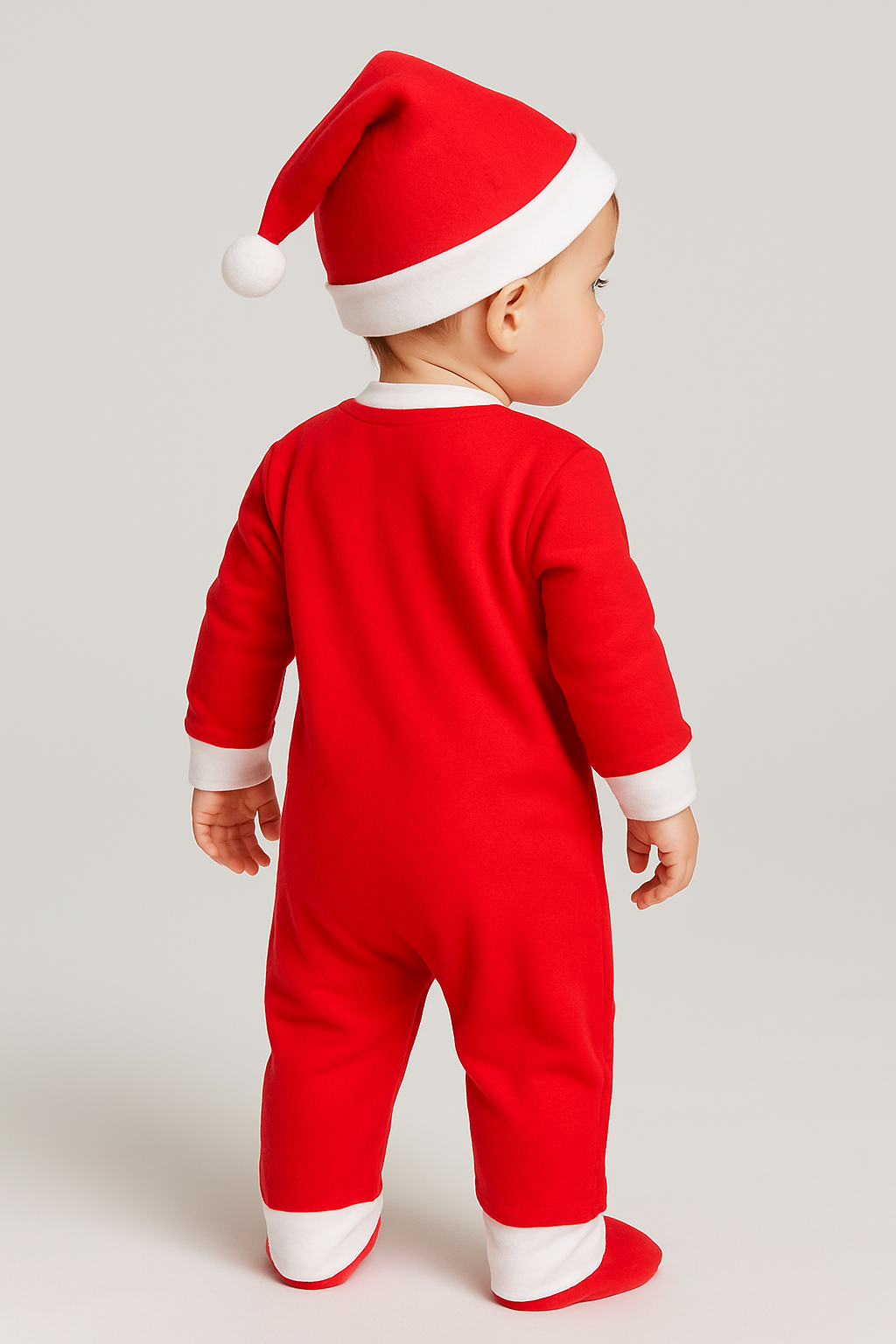 Dětský vánoční overal červený